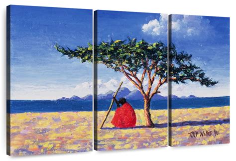 Under The Acacia Tree Wall Art | Painting | by Tilly Willis