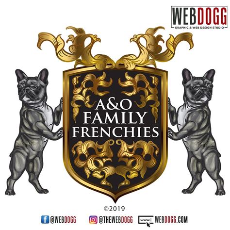 A&O Family Frenchies - Breeder Logo Design | French bulldog breeders ...