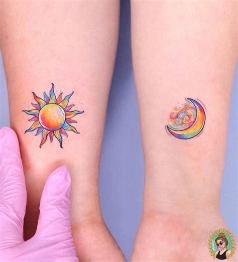 Share 80+ moon and sun tattoo color - in.coedo.com.vn