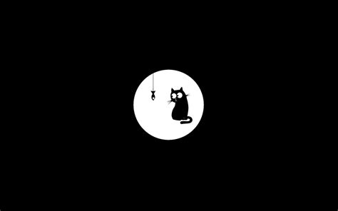 Black Cat Minimalist Wallpapers - Wallpaper Cave