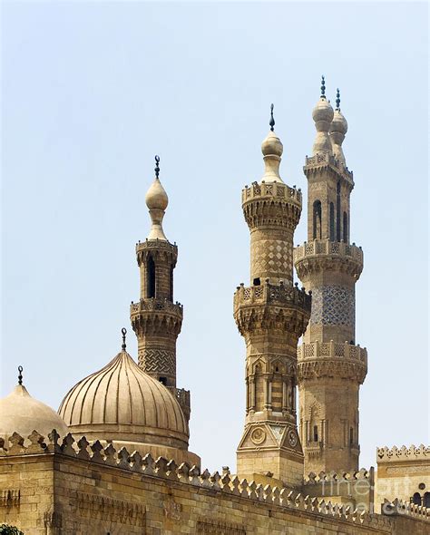 Minarets of Al Azhar mosque in Cairo Photograph by Paul Cowan - Pixels