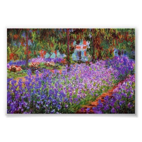 The Artist's Garden at Giverny by Monet Poster | Zazzle | Monet art, Claude monet, Oil painting ...