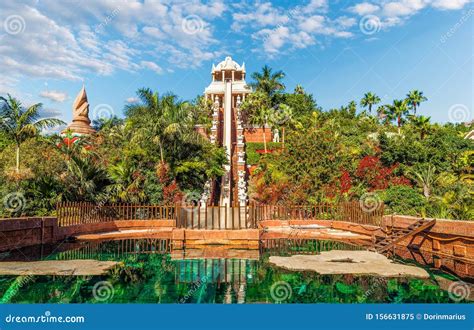 Tenerife water park stock image. Image of aquarium, leisure - 156631875