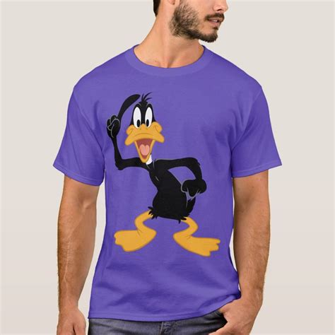 Daffy Duck With A Great Idea T Shirt S Adult L Purple | Pilihax