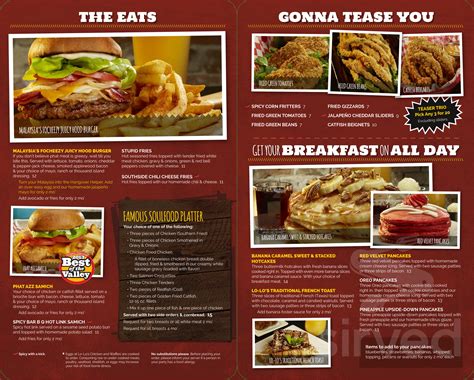 Lo-Lo's Chicken & Waffles menu in Las Vegas, Nevada, USA