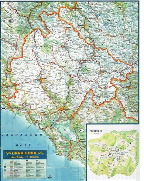 Mapa Crne Gore Manastir Ostrog – superjoden