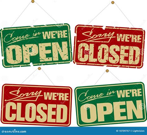 Open And Closed Sign Printable