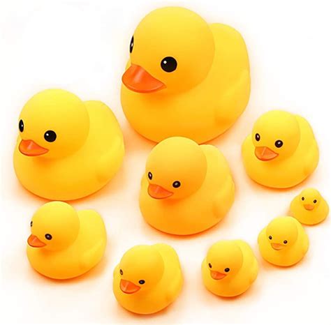 Rubber Duck Family Bath Toy Set - 9 Pcs Squeak & Australia | Ubuy