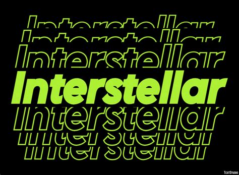 Interstellar Text Effect and Logo Design Movie