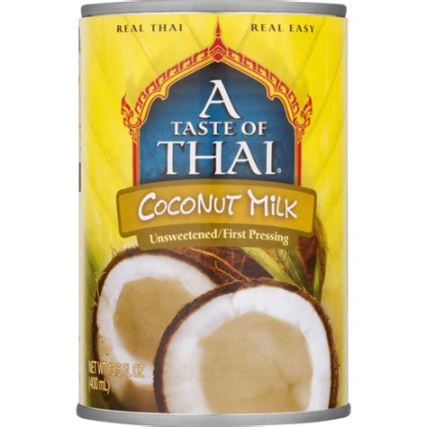 A Taste of Thai Unsweetened Coconut Milk (13.5 fl oz) - Instacart