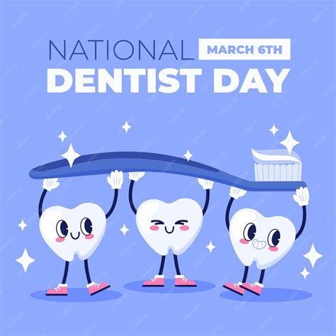 Premium Vector | Flat national dentist's day illustration