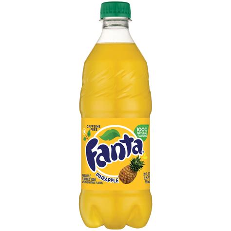 Fanta Caffeine-Free Pineapple Flavored Soda, 20 Fl. Oz. - Walmart.com