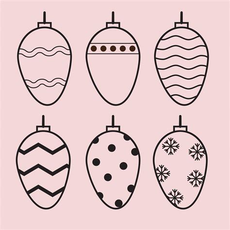 Christmas Light Bulb Free Vector, Christmas Bulbs Vector Set 4447878 ...