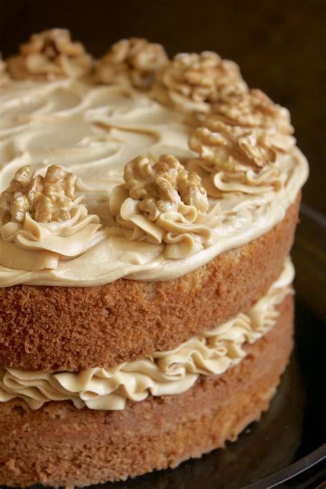 Coffee and Walnut Cake, a Classic British Cake for Afternoon Tea - Christina's Cucina