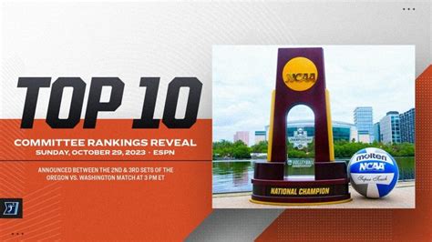 DI women's volleyball top 10 ranking to be revealed Nov. 1 | NCAA.com