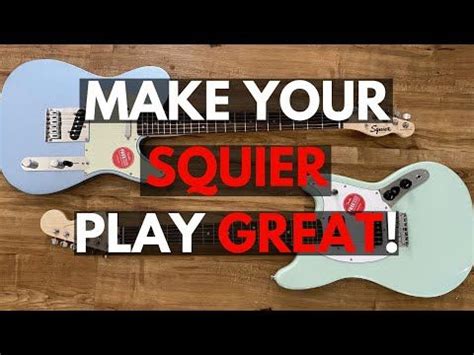 3 Tips To Make Your Fender Squier Guitar Play Better in under 30 Minutes! | Squier guitars ...