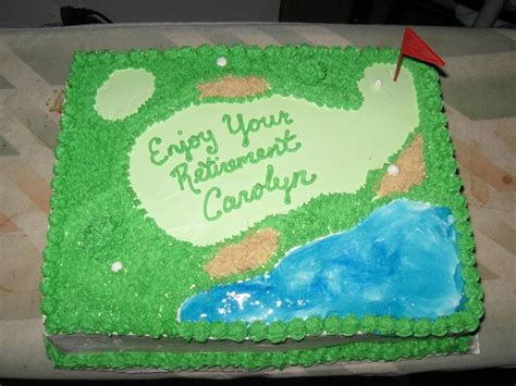 Golf Themed Retirement Cake - CakeCentral.com