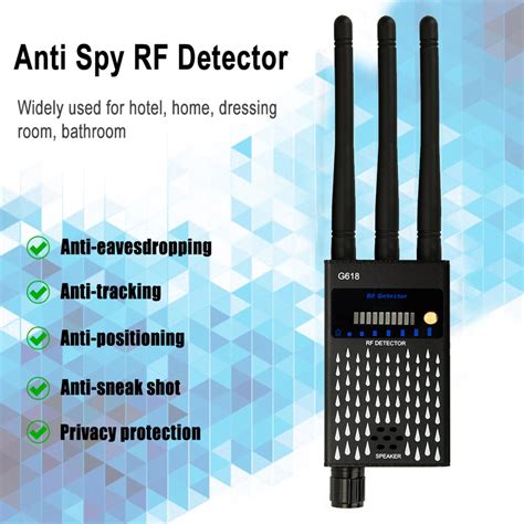 Three Antennas Professional Radio Frequency Detection Device GSM GPS RF ...