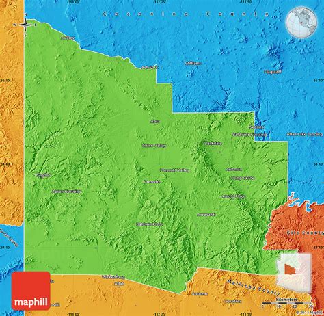 Political Map of Yavapai County