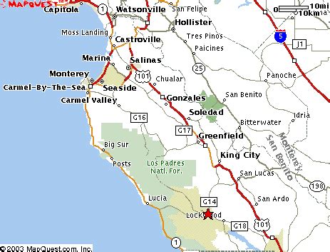 Fort Hunter Liggett California Map | Map Of Us Western States