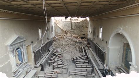 Norcia – Structural check inside of the Santa Maria degli Angeli Church ...