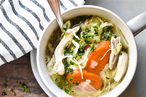 Easy Low Carb Keto Chicken Soup, with "Noodles"(!) - Little Pine Kitchen