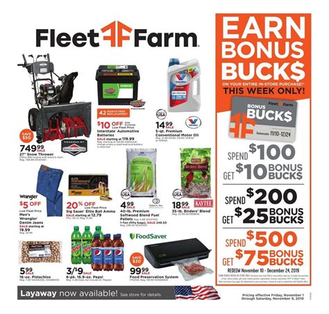 Fleet Farm Weekly Ad Nov 01 – Nov 09, 2019