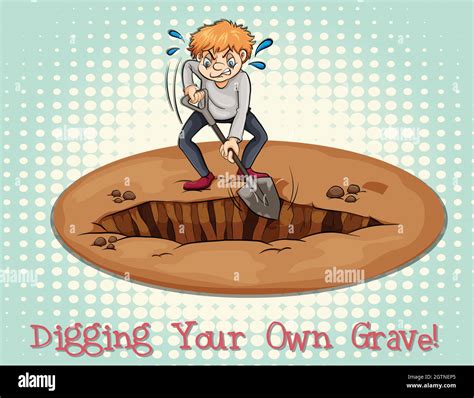 Digging your own grave Stock Vector Image & Art - Alamy