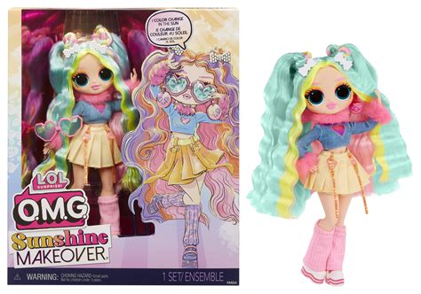 LOL Surprise OMG Sunshine Color Change Bubblegum DJ Fashion Doll with Color Changing Hair and ...