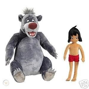 Disney Baloo n Mowgli The Jungle Book Plush Toy Set NEW | #37924027