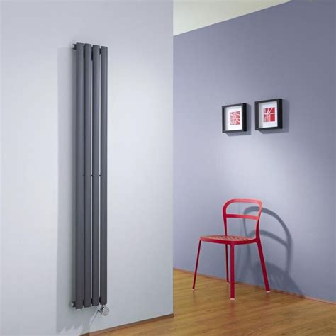 Radiateur design électrique vertical – Anthracite – 160 cm x 23,6 cm x ...