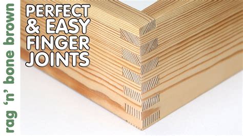 Perfect, Easy Finger Joints - Table Saw Jig (no dado) - YouTube