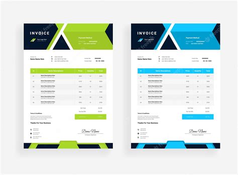 Premium Vector | Abstract professional business invoice template design