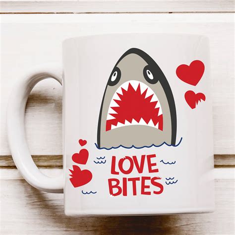 Love Bites Shark Valentine's Day Baby Shark Doo Doo Hearts | Etsy