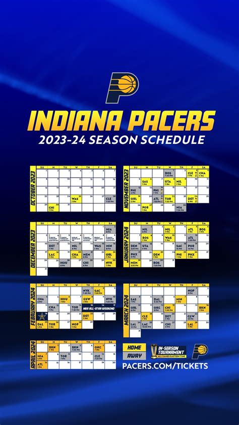 Pacers Schedule 2021 To 2024 - Alexi Austina