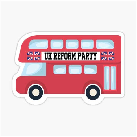 "Uk Reform Party" Sticker for Sale by loby-slam | Redbubble