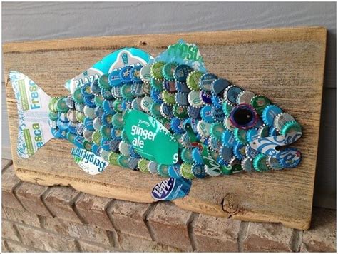 10 Beautiful Beach Inspired Artwork and Craft Ideas | Beer cap crafts, Bottle cap crafts, Diy ...