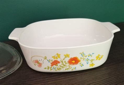 Corning Ware rare Wildflower 1977-1984 design 2 qt covered Casserole | #1955040703