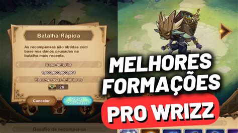 MELHORES FORMAÇÕES PRO WRIZZ - AFK ARENA - YouTube