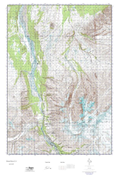 MyTopo Mount Hayes C-4, Alaska USGS Quad Topo Map