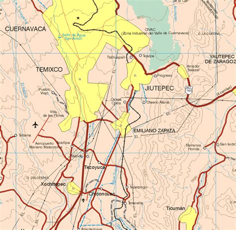 Morelos mexico map [6] - map of morelos mexico [6] - mapa de morelos [6]