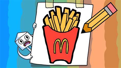 French Fries Mcdonalds Cartoon