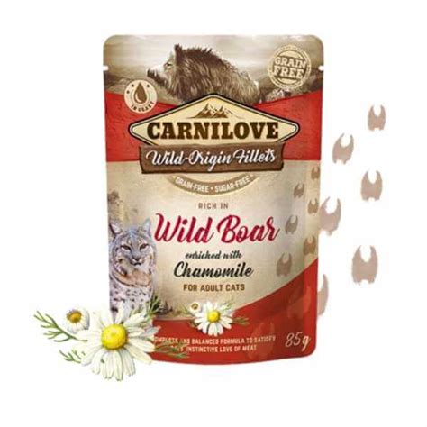 Carnilove Cat Pouch Wild Boar with Chamomile - 85g - The Pet Parlour ...