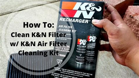 How To Clean and Restore K&N Filter with Recharge Kit - YouTube