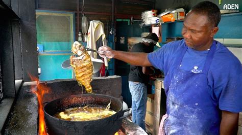 Street Food in Jamaica: Seafood in Kingston - YouTube