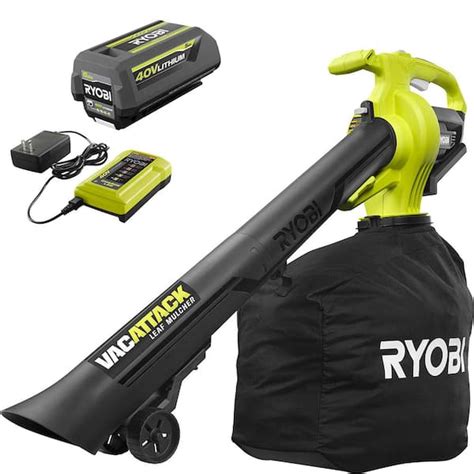 Reviews for RYOBI 40V Vac Attack Cordless Leaf Vacuum/Mulcher with 5.0 ...