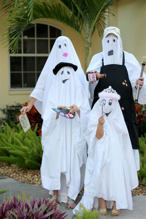 How To Make Ghost Costumes For A Fun Family Halloween - Fun Money Mom
