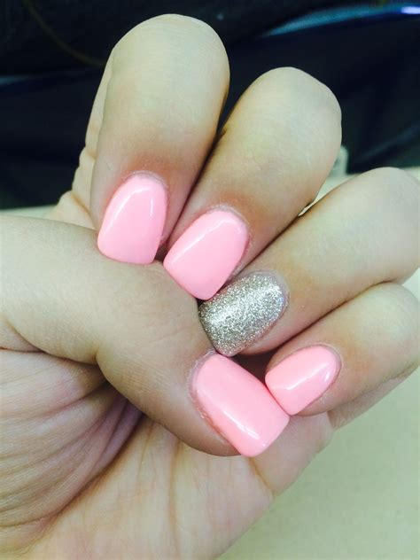 The 25+ best Baby pink nails with glitter ideas on Pinterest