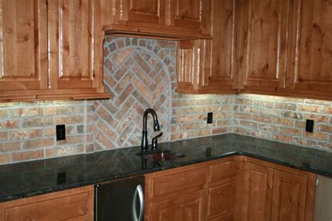 Brick kitchen, Brick kitchen backsplash, Kitchen redo