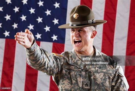 U S Army Drill Sergeant Giving Instruction High-Res Stock Photo - Getty ...